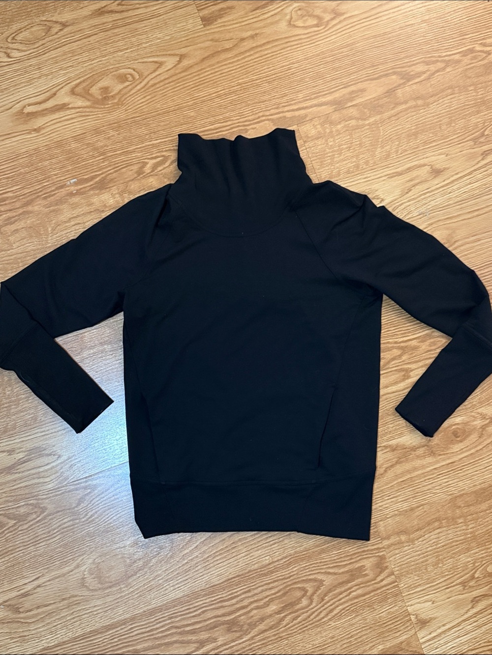 lululemon athletica Black Funnel Neck Sweater
